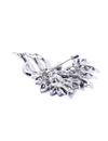 YouBella Jewellery Latest Stylish Crystal Unisex Floral Silver Plated Brooch for Women/Girls/Men (Silver)